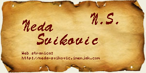 Neda Šviković vizit kartica
